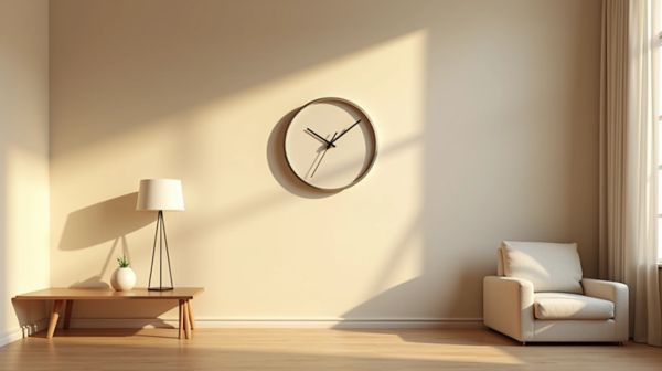 Choisissez une horloge murale silencieuse pour un confort optimal