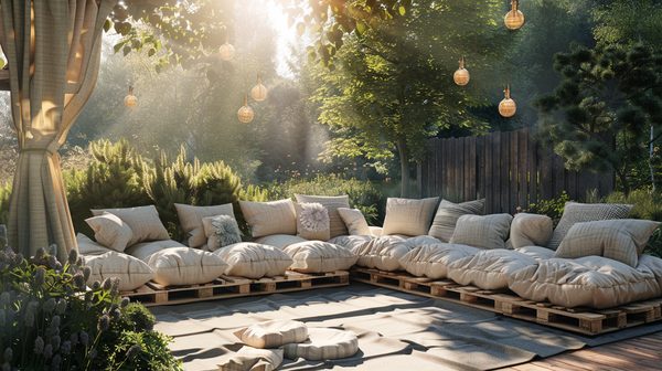 Coussins pour palettes : confort et élégance en extérieur